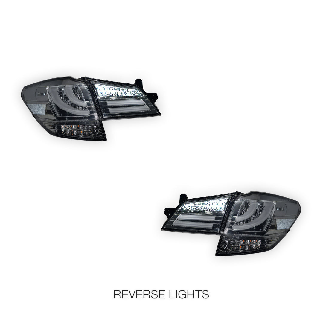 Subaru Outback BR GEN 4 (2009 - 2014) Sequential CRYSTAL-EYE Full LED Tail Lights LH + RH