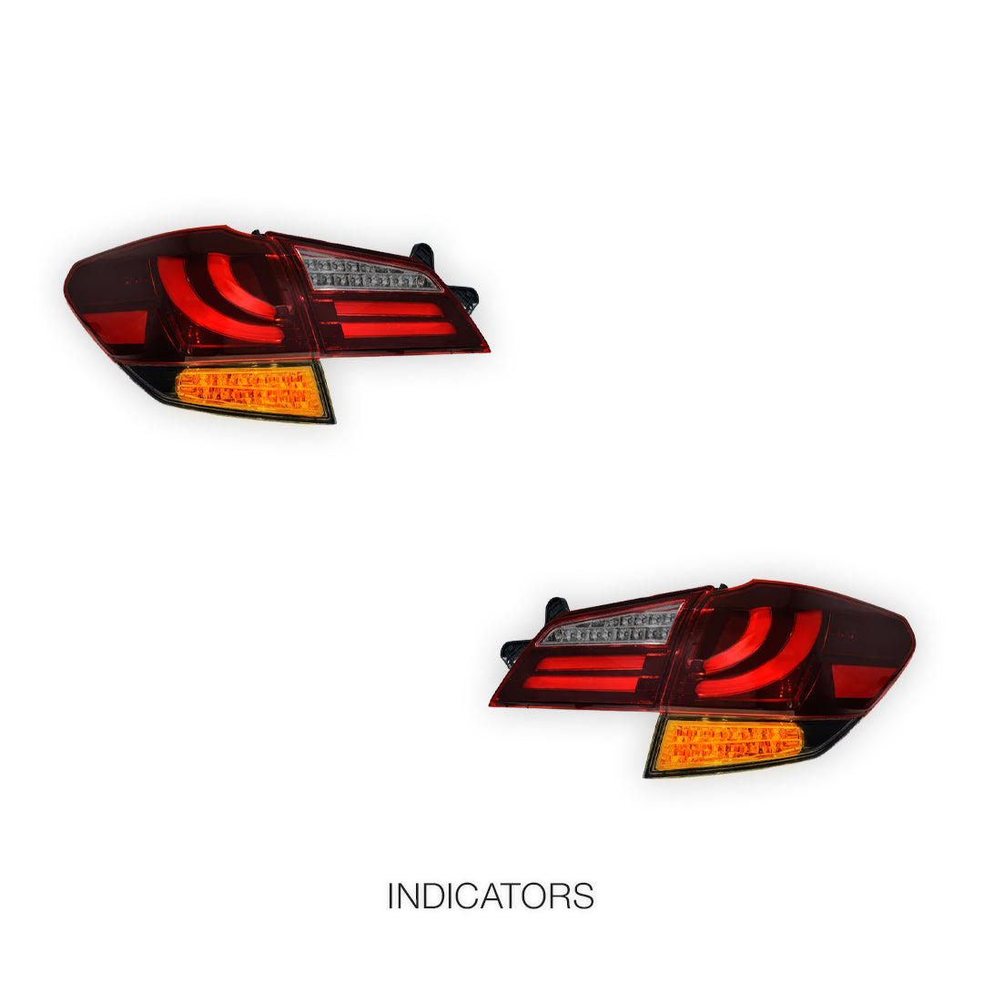 Subaru Outback BR GEN 4 (2009 - 2014) Sequential CRYSTAL-EYE Full LED Tail Lights LH + RH