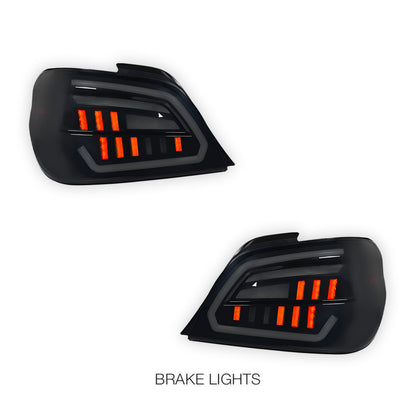 Subaru WRX GD (2001 - 2007) Smoked Full LED Tail Lights LH + RH