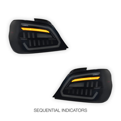 Subaru WRX GD (2001 - 2007) Smoked Full LED Tail Lights LH + RH