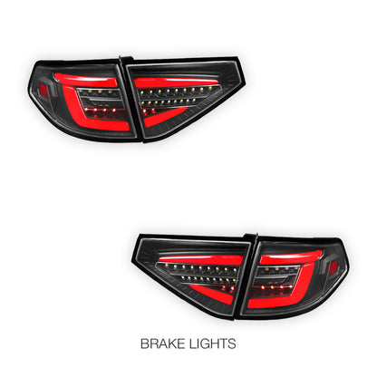 Subaru WRX GE / GH / GR / GV Hatchback (2008 - 2013) Spec D Sequential LED Tail Lights LH + RH (Copy)