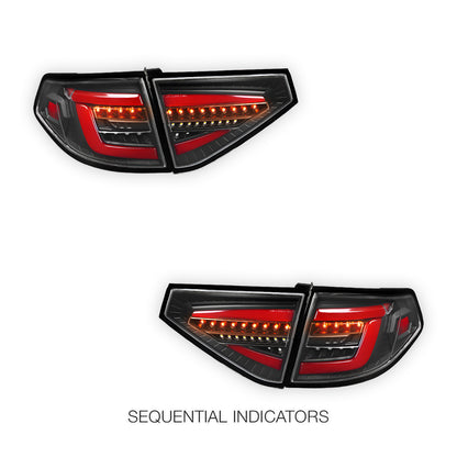 Subaru WRX GE / GH / GR / GV Hatchback (2008 - 2013) Spec D Sequential LED Tail Lights LH + RH (Copy)