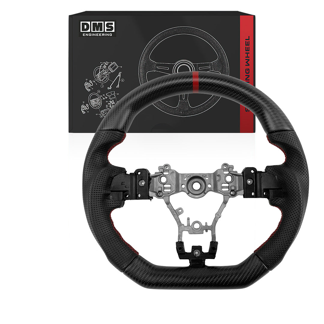 Subaru WRX VA (2015 - 2021) Matte Carbon CF Leather Red Line+ Stitchin ...