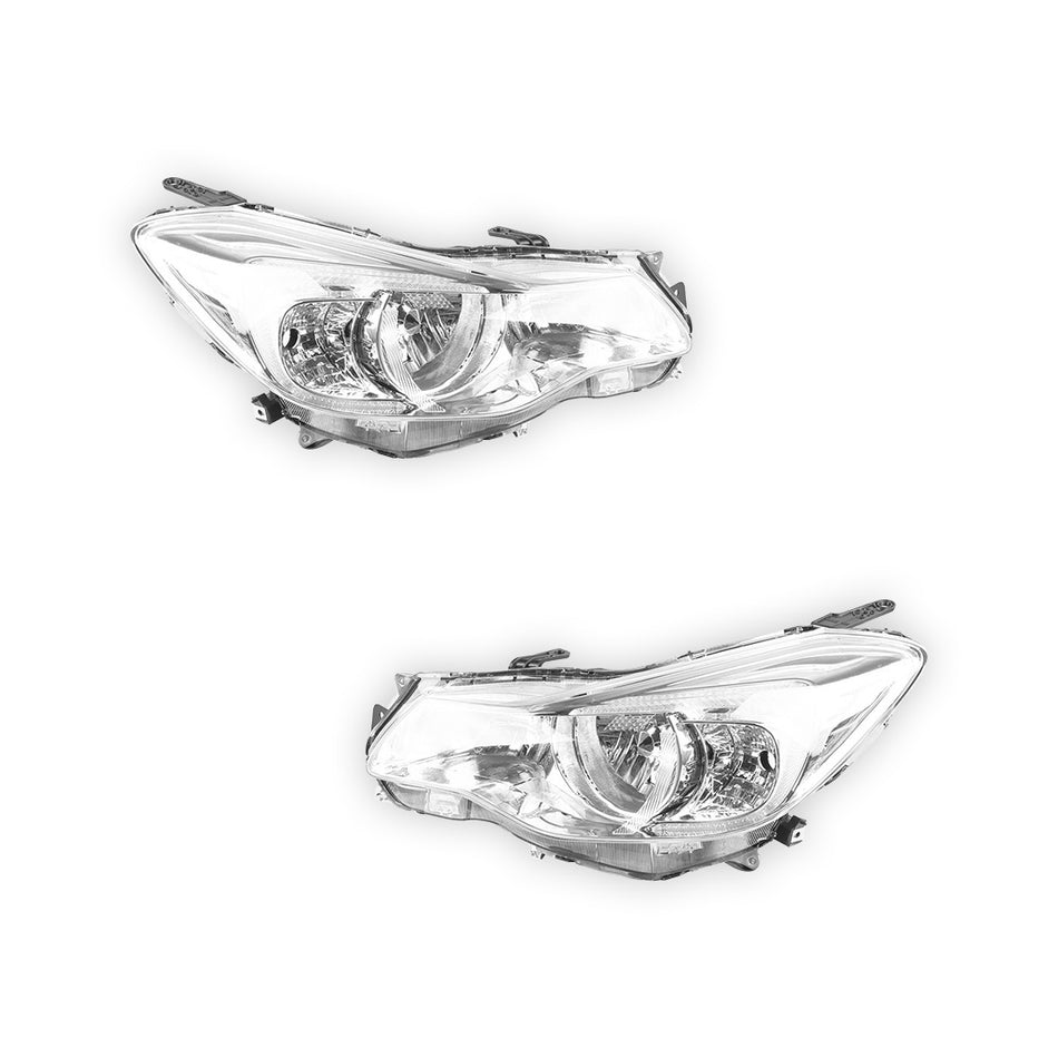 Subaru XV G4X (2012 - 2015) Chrome Halogen OEM Style Headlights LH + RH