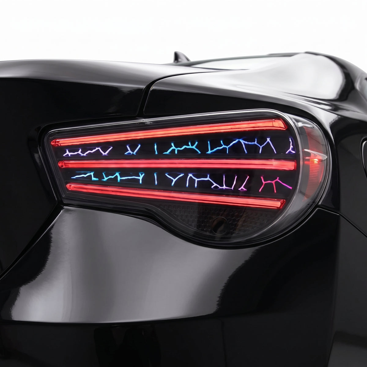 Subaru BRZ 1st Gen (2012 - 2020) LED Tail Lights LH + RH installed close-up