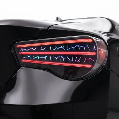 Subaru BRZ 1st Gen (2012 - 2020) LED Tail Lights LH + RH installed close-up
