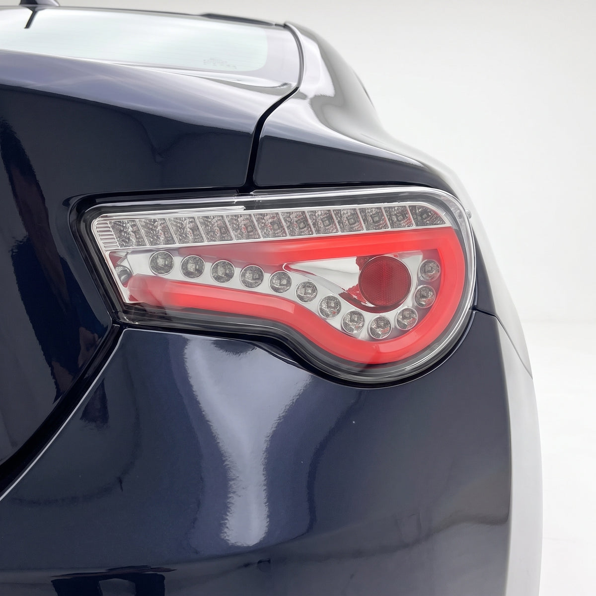 Subaru BRZ / ZC6 (2012 - 2021) Crystal Full LED Tail Lights LH + RH installed close-up
