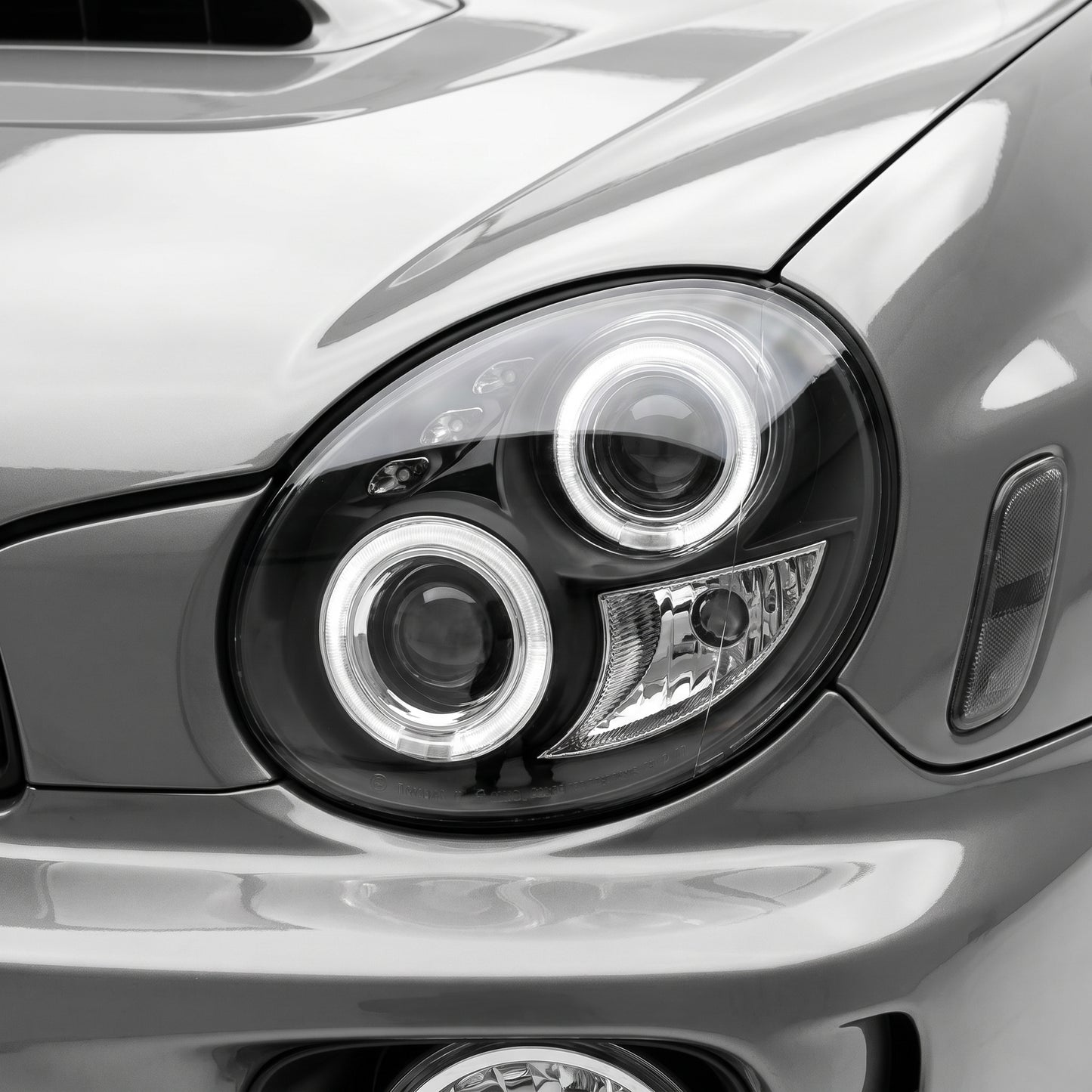 Subaru Impreza GD WRX Bug Eye (2000 - 2002) Angel Eyes Projector Headlights LH + RH