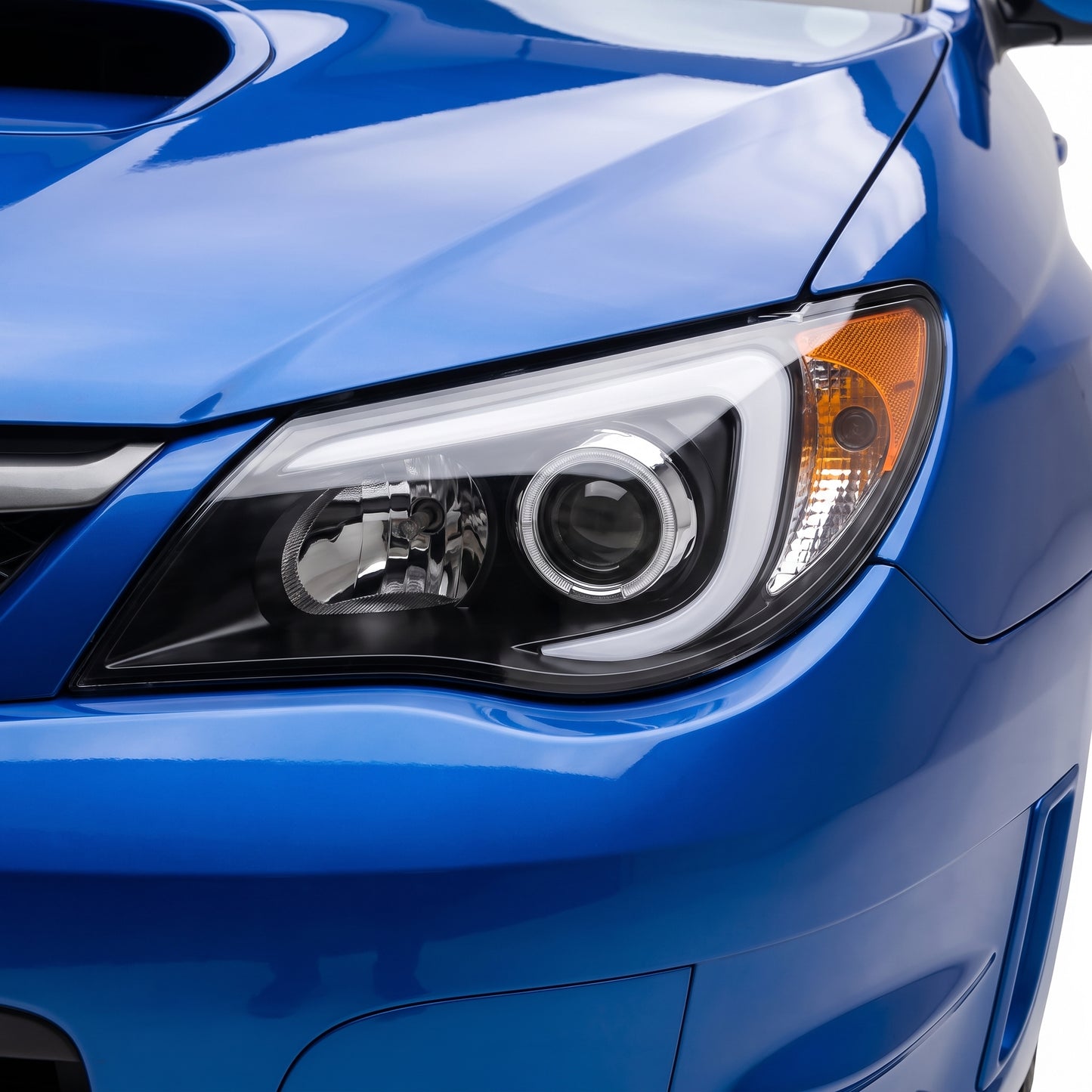 Subaru Impreza GR (2007 - 2013) Halogen Model LED 3D DRL Projector Headlights LH + RH