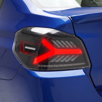 Subaru WRX VA (2014 - 2021) Arrow Style Sequential LED Tail Lights LH + RH installed