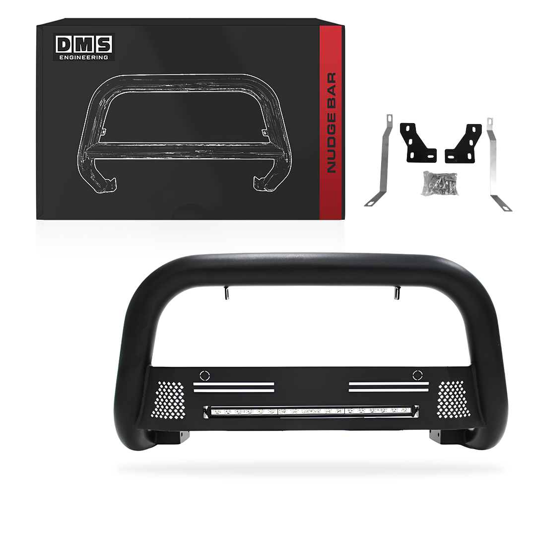 Suzuki Jimny JB74 (2018 - 2026) Black Stainless Steel Nudge Bar