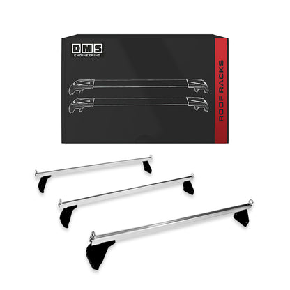 Suzuki Jimny SN413 / JB74 (1998 - 2026) 3 x Cross Bars Black Aluminum Roof Racks