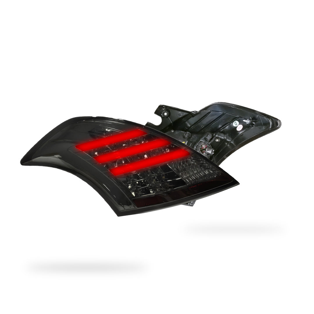 Suzuki Swift FZ (2011 - 2017) Sequential Full Smoked 3D Stripe LED Tail Lights LH + RH