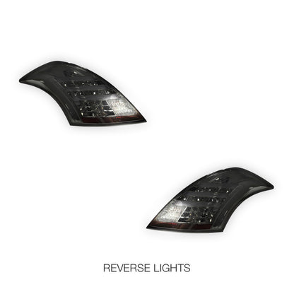 Suzuki Swift FZ (2011 - 2017) Sequential Full Smoked 3D Stripe LED Tail Lights LH + RH