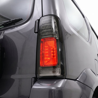 Suzuki Jimny SN413 (1999 - 2018) JDM LED Tail Lights LH + RH installed close-up