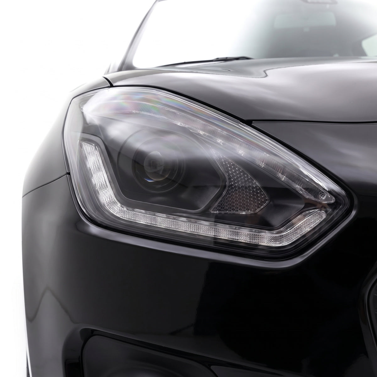 Suzuki Swift AZ (2017 - 2022) LED DRL Projector Headlights with Sequential Indicators LH + RH installed close-up