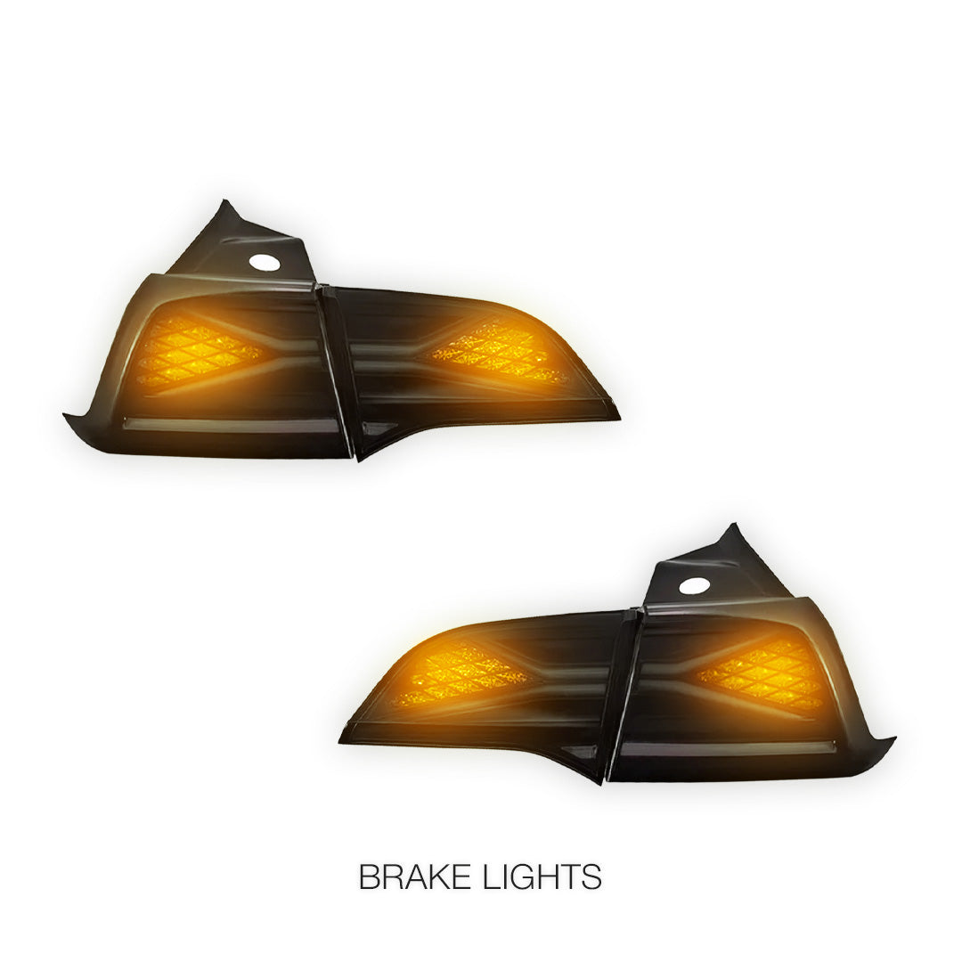 Tesla Model 3 Sedan (2019 - 2023) Sequential Smoked Tail Lights LH + RH