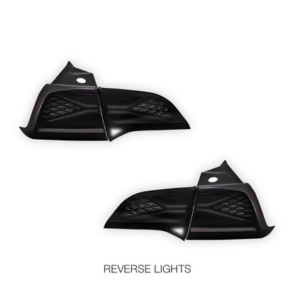 Tesla Model 3 Sedan (2019 - 2023) Sequential Smoked Tail Lights LH + RH
