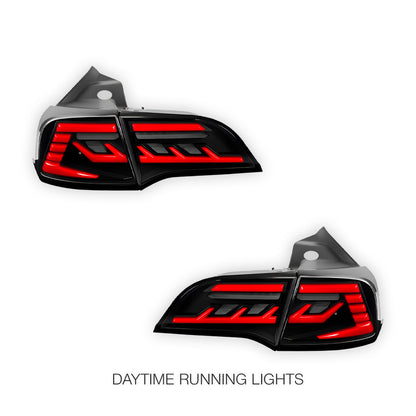 Tesla Model 3 (2017 - 2019) Smoked Animation DRL Sequential Tail Lights LH + RH
