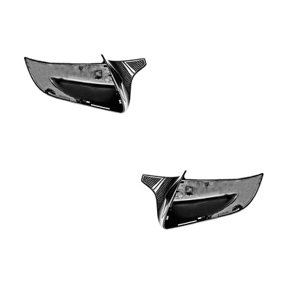 Tesla Model 3 (2019 - 2026) FloKraft Carbon Fiber Replacement Door Mirror Cover Caps LH + RH