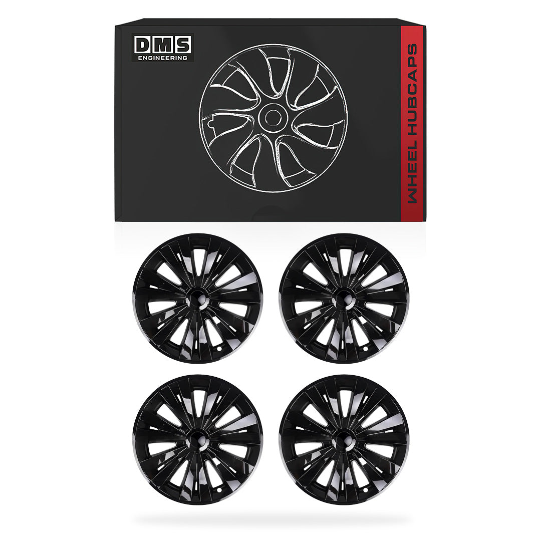 Tesla Model 3 (2022 - 2025) Wheel Cover 19 Inch Rim Hubcap Hub Cap X Plaid Glossy BLK