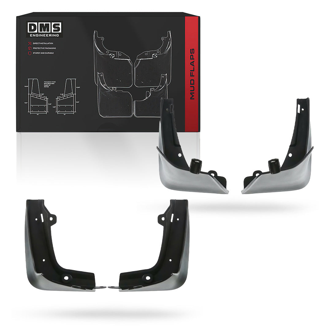Tesla Model S All Type (2012 - 2019) Front & Rear Mud Flaps LH + RH