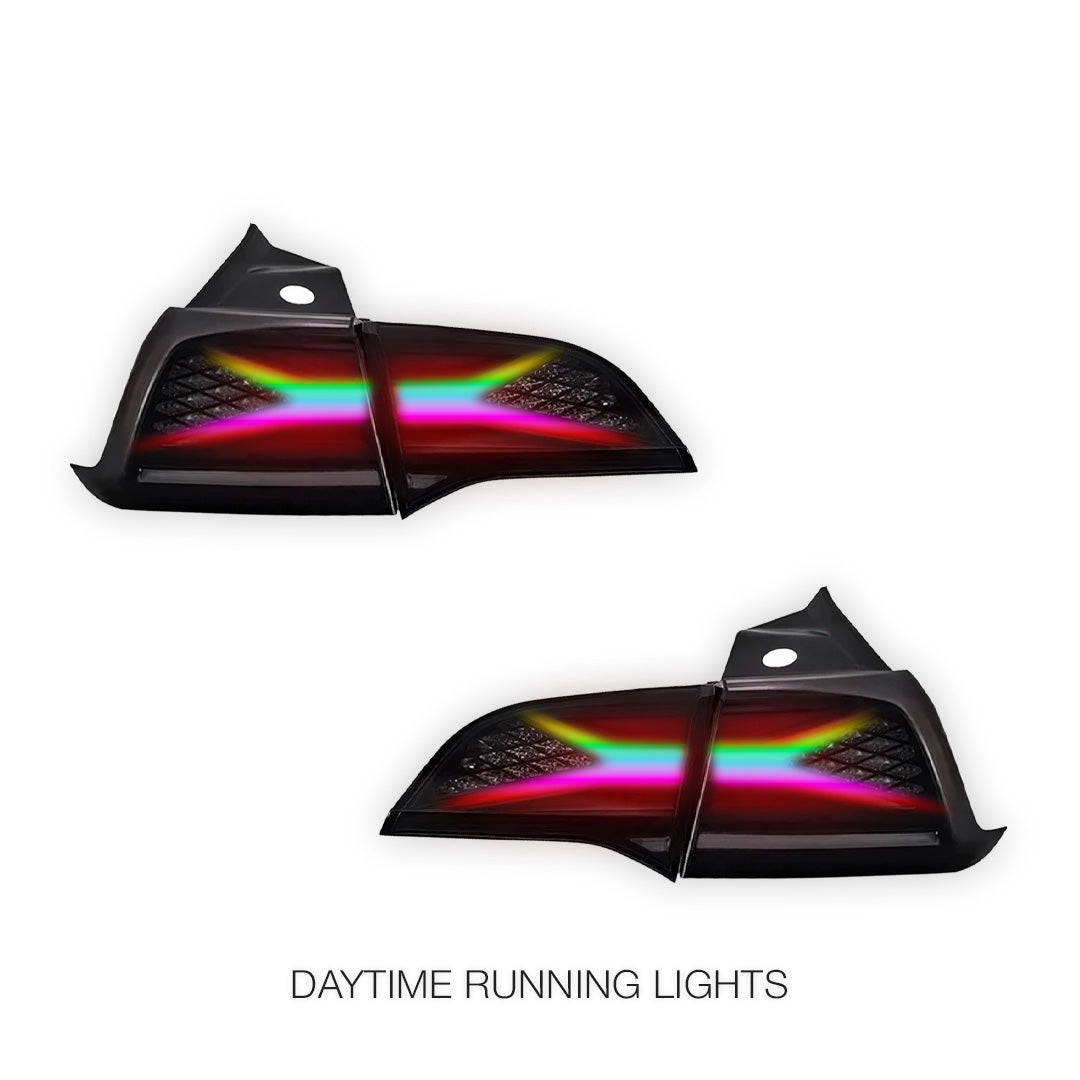 Tesla Model Y SUV (2022 - 2023) Sequential RGB Tail Lights LH + RH