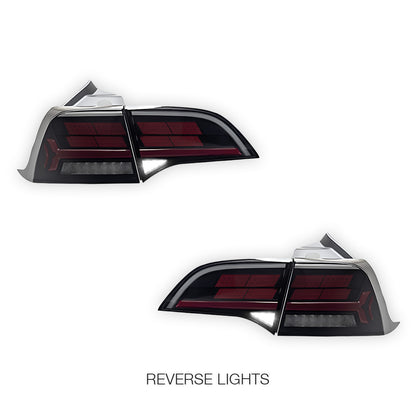 Tesla Model Y SUV (2022 - 2023) Sequential Tesla Logo Style Tail Lights LH + RH