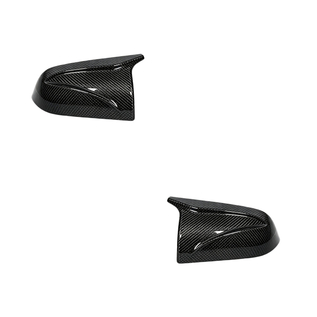 Tesla Model Y (2020 - 2026) FloKraft Carbon Fiber Replacement Door Mirror Cover Caps LH + RH