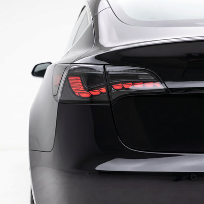 Tesla Model 3 Sedan (2017 - 2022) Sequential Clear Tail Lights LH + RH