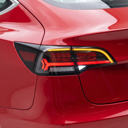 Tesla Model 3 (2017 - 2019) Red Tail Lights LH + RH installed