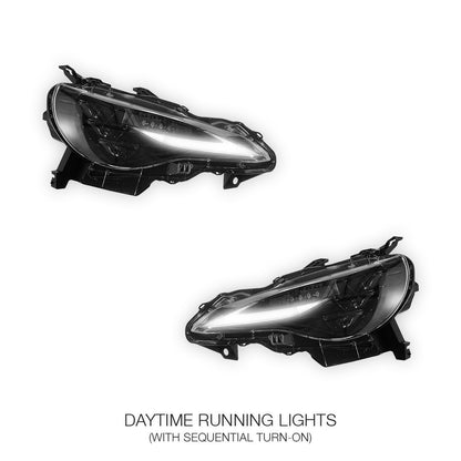 Toyota 86 / FT86 / GT86 (2012 - 2021) Sequential RGB DRL Full LED Projector Headlights LH + RH