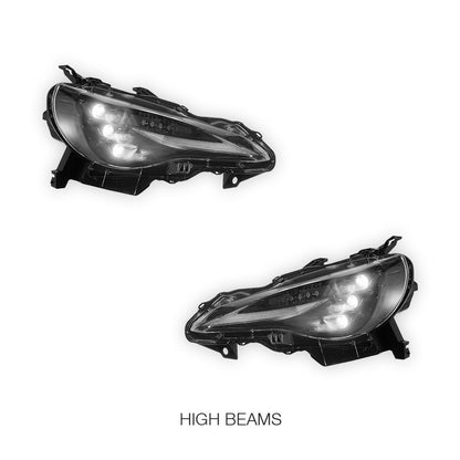 Toyota 86 / FT86 / GT86 (2012 - 2021) Sequential RGB DRL Full LED Projector Headlights LH + RH