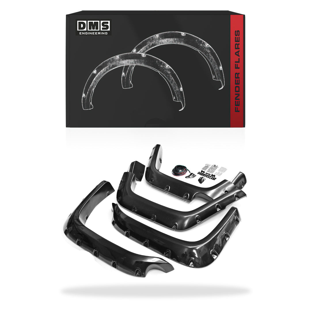 Toyota FJ Cruiser GSJ10R (2007 - 2017) Satin Black Pocket Style Guard Flares