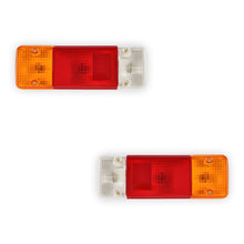 Toyota HiLux 2WD / 4WD (1988 - 2005) Round Plug Tray OEM Style Tail Lights LH + RH