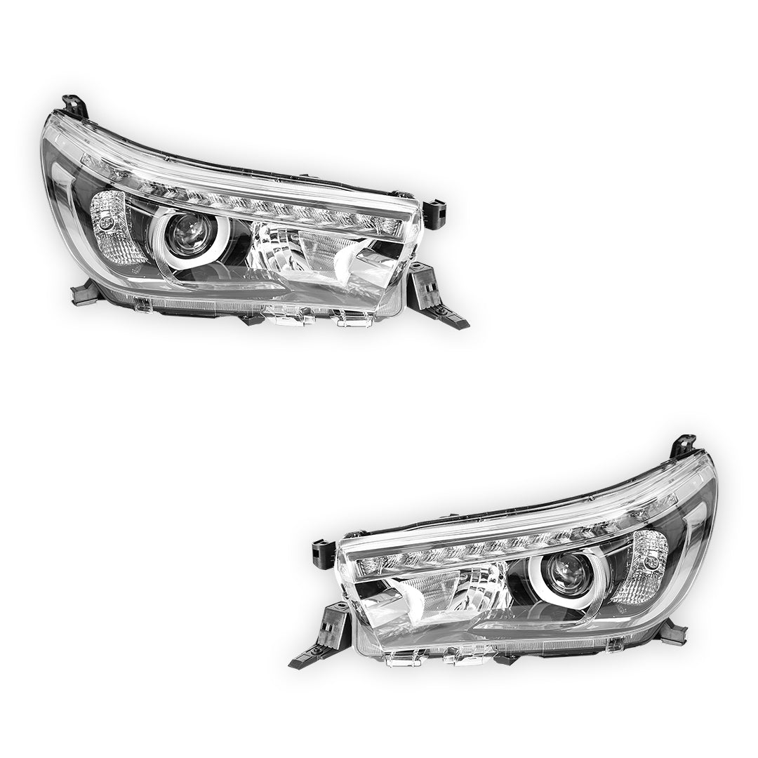 Toyota HiLux N80 GUN GGN TGN (2015 - 2020) OEM Style LED Headlights LH + RH