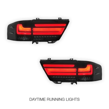 Toyota LandCruiser LC300 (2021 - 2025) Sequential Smoked Full LED Inner and Outer Tail Lights LH + RH