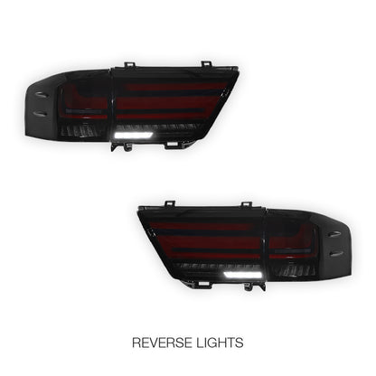 Toyota LandCruiser LC300 (2021 - 2025) Sequential Smoked Full LED Inner and Outer Tail Lights LH + RH