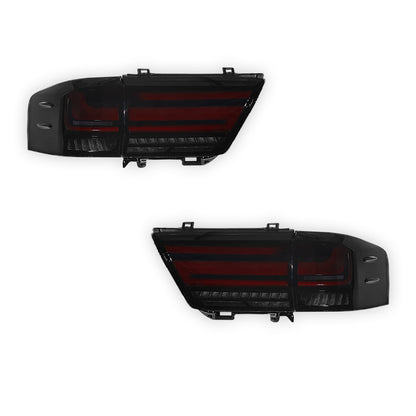 Toyota LandCruiser LC300 (2021 - 2025) Sequential Smoked Full LED Inner and Outer Tail Lights LH + RH
