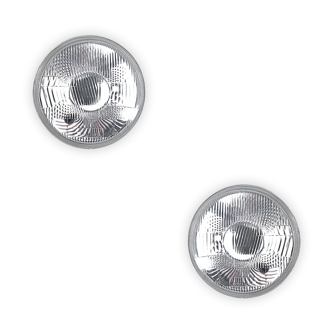 Toyota LandCruiser 70 / 73 / 75 / 78 / 79 Series (1985 - 2007) H4 7-inch Round OEM Style Headlights LH + RH