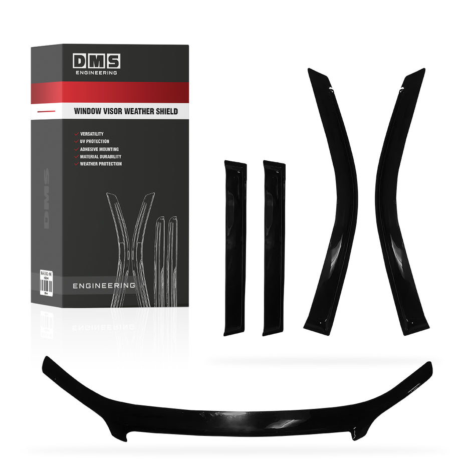 Toyota LandCruiser Prado 150 Series (2010 - 2013) Bonnet Protector Guard + Window Visors