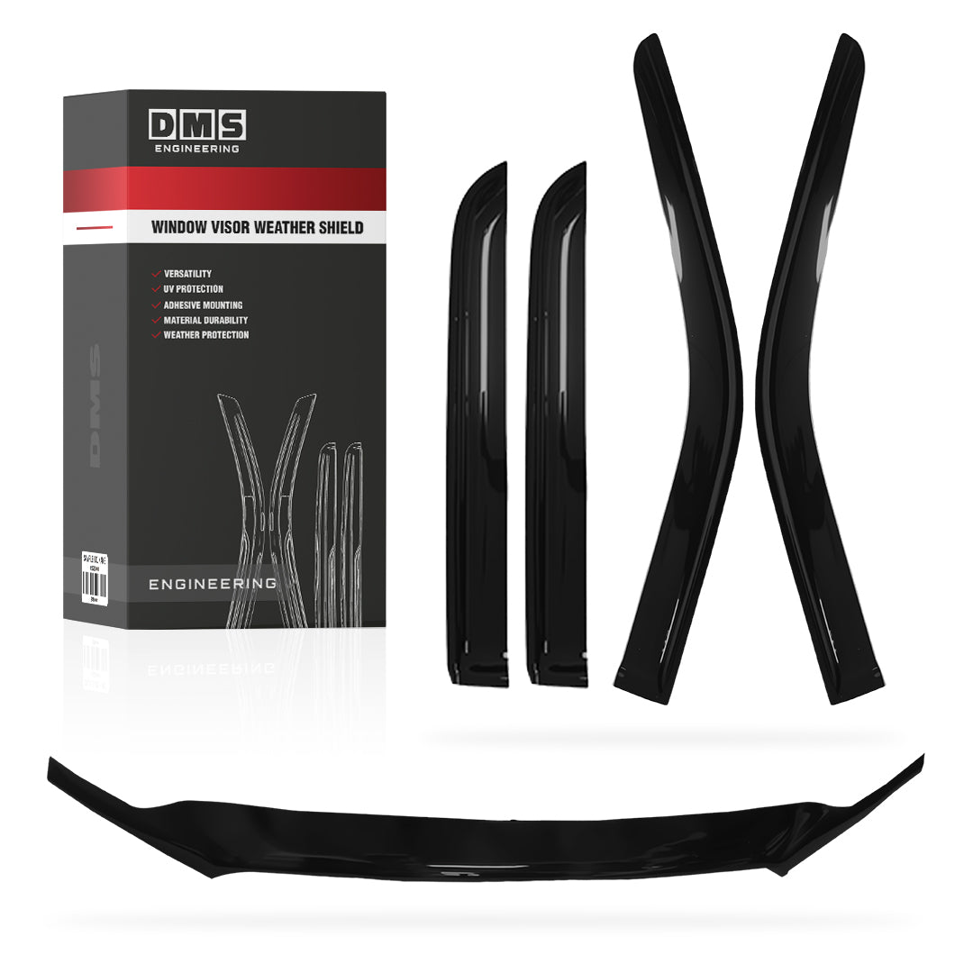 Toyota LandCruiser Prado 150 Series (2018 - 2023) Bonnet Protector Guard + Window Visors