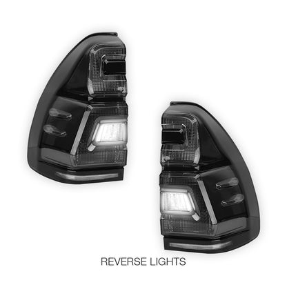 Toyota LandCruiser Prado J120 Series (2003 - 2009) Black Smoked LED Tail Lights LH + RH