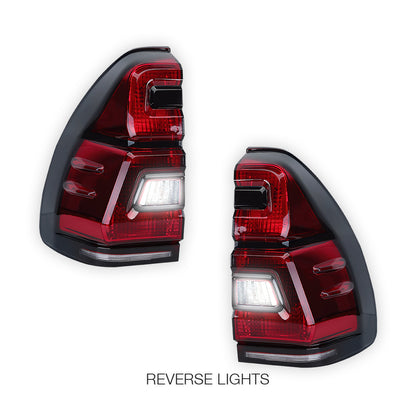 Toyota LandCruiser Prado J120 Series (2003 - 2009) Red LED Tail Lights LH + RH