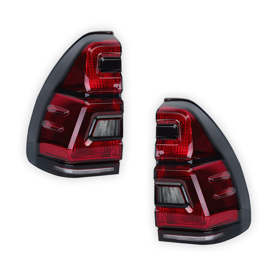 Toyota LandCruiser Prado J120 Series (2003 - 2009) Red LED Tail Lights LH + RH