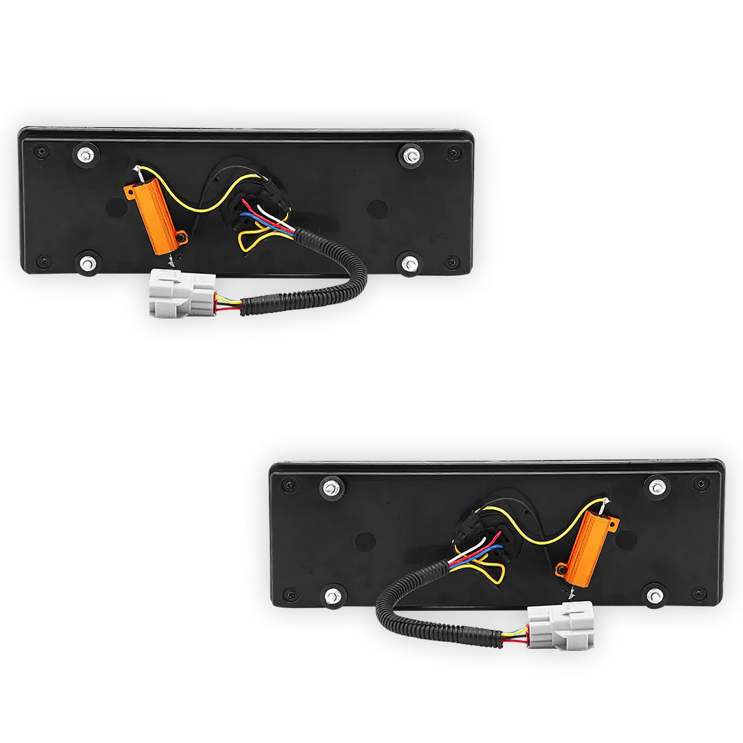 Toyota LandCruiser Series 70 / 75 / 78 / 79 (1994 - 2018) Smoked LED Tail Lights LH + RH