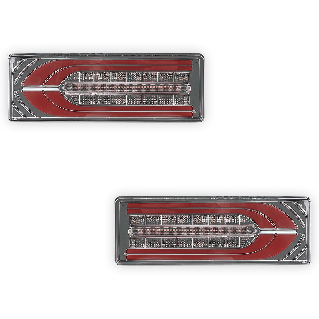 Toyota LandCruiser Series 70 / 75 / 78 / 79 (1994 - 2018) Smoked LED Tail Lights LH + RH