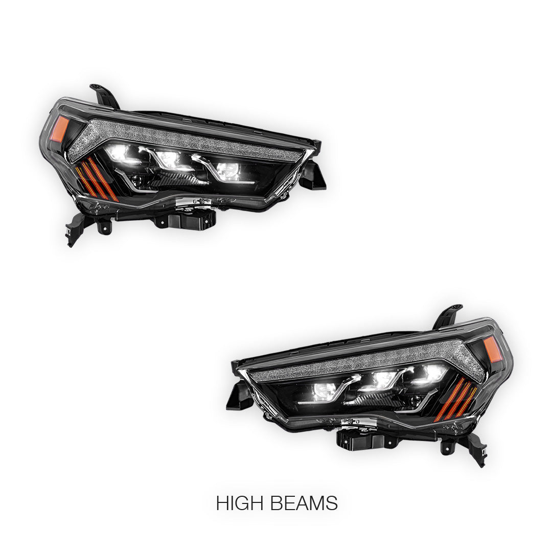 Toyota 4Runner (2014 - 2022) Full LED DRL With Sequential Indicators Headlights LH + RH