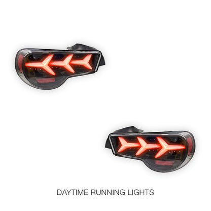 Toyota 86 1st Gen. (2012 - 2021) Lambo Style LED Sequential Tail Lights LH + RH