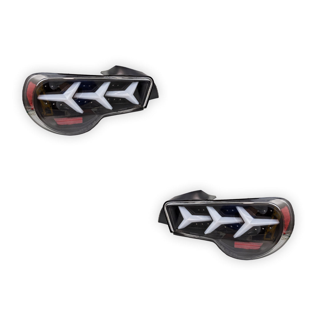 Toyota 86 1st Gen. (2012 - 2021) Lambo Style LED Sequential Tail Lights LH + RH